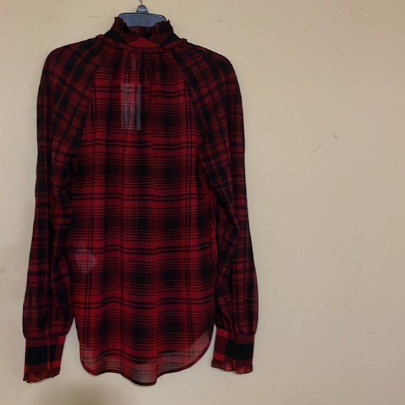 Polo Ralph Lauren Gorgeous Plaid Tie-Neck Blouse - Picture 4 of 4